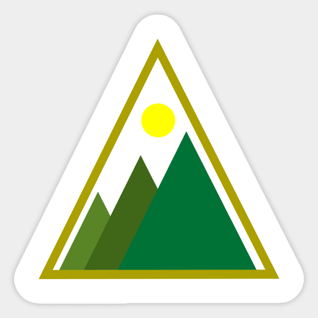 triangular series Sticker by EmreDesign